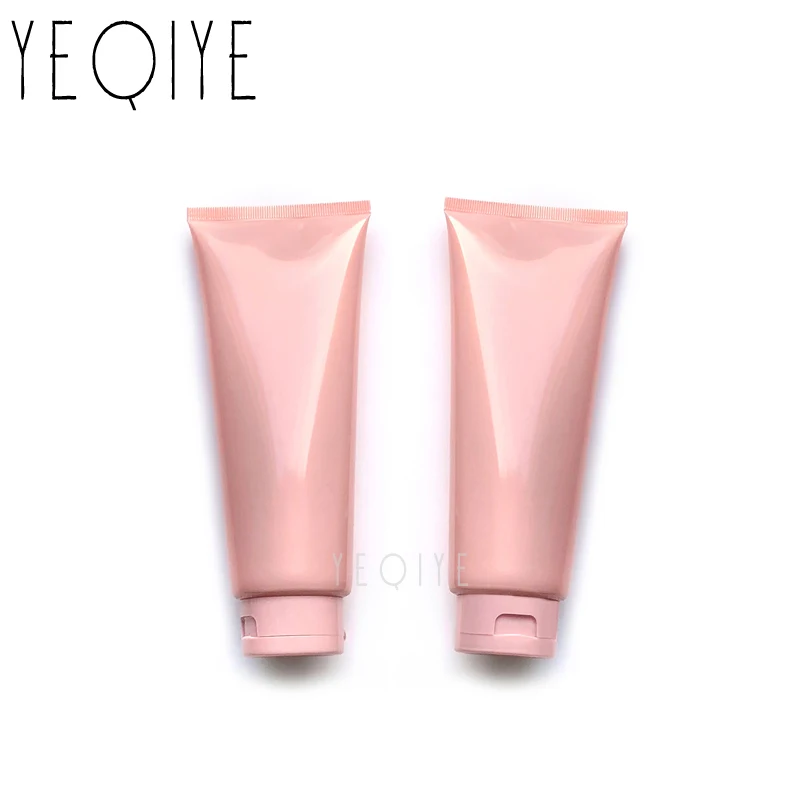 

200g Pink Plastic Cream Soft Bottle Refillable 200ml Cosmetic Make up Body Lotion Shampoo Squeeze Bottles Empty Free Shipping