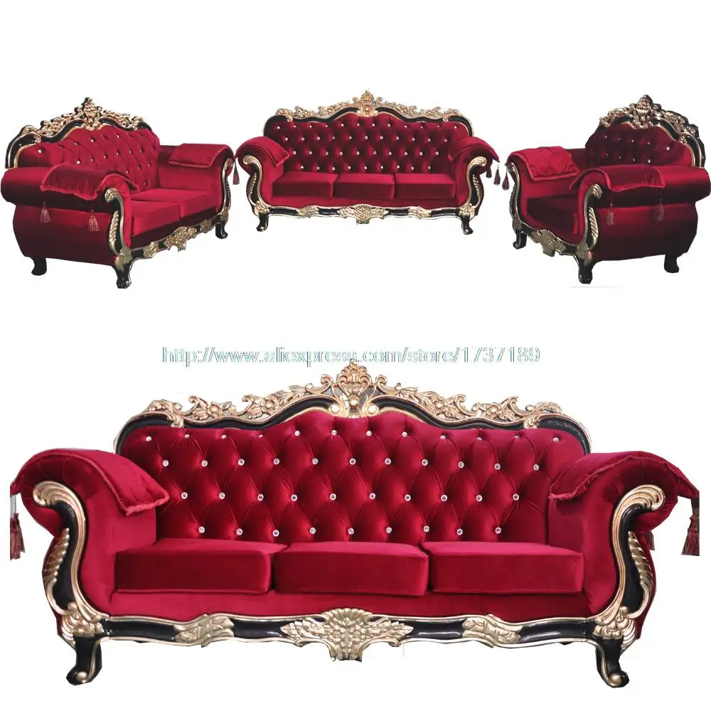 Online kopen wholesale rode sofa meubels uit china rode sofa ... Woonkamer in bruin en rode