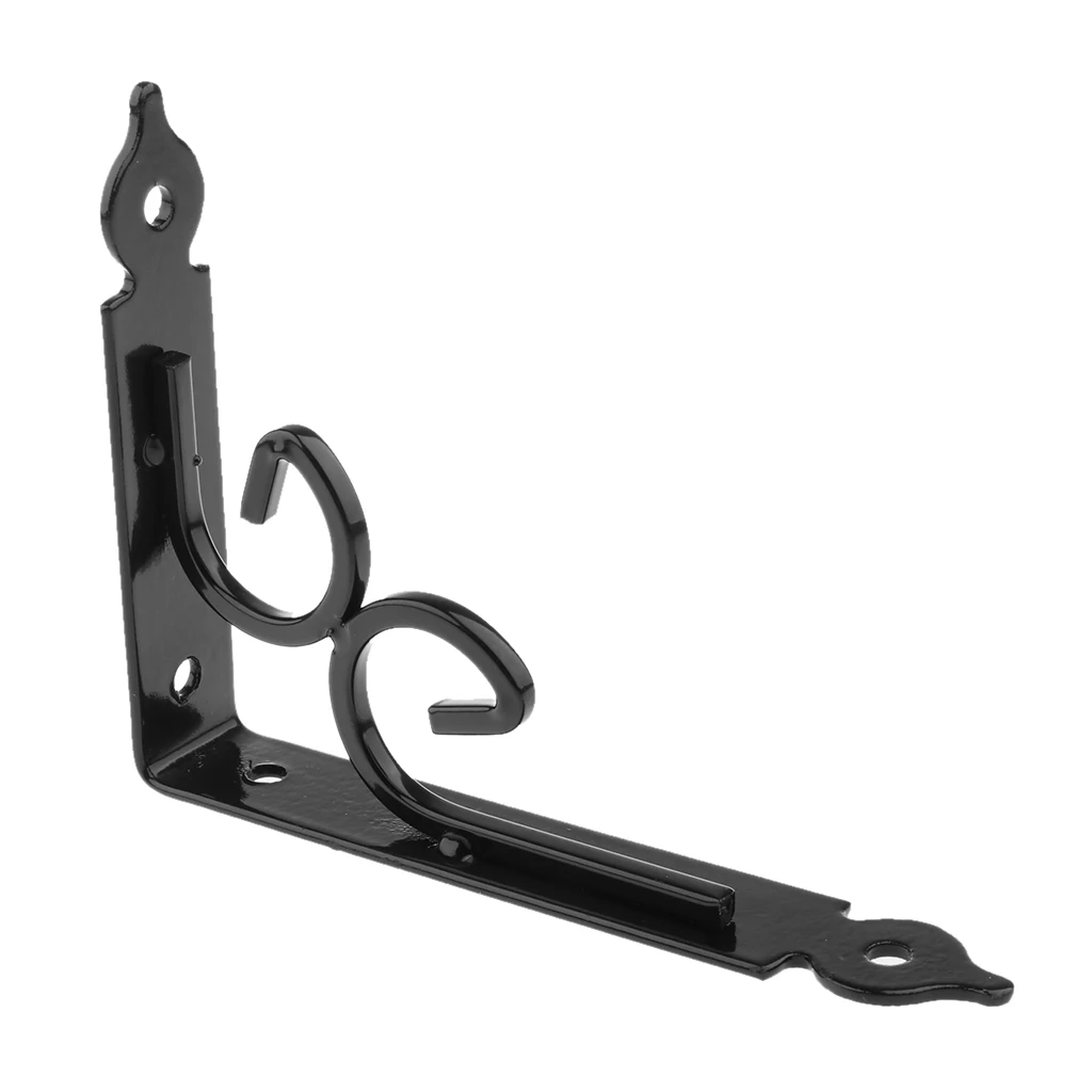 Baoblaze European-style Wall Shelf Bracket Metal HeavyDuty Supporter Floral Display Stand