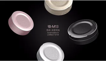 

REMAX M13 metal wireless Bluetooth mini speaker support TF card portable outdoor bass small steel gun PK xiaomi Speaker