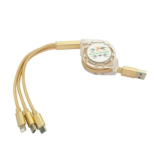 Италия (IT) 3 в 1 Выдвижной Мульти usb кабель для зарядки Micro usb type C Шнур зарядное устройство для мобильного телефона многофункциональный удлинитель линии передачи данных - Тип штекера: Италия (IT)