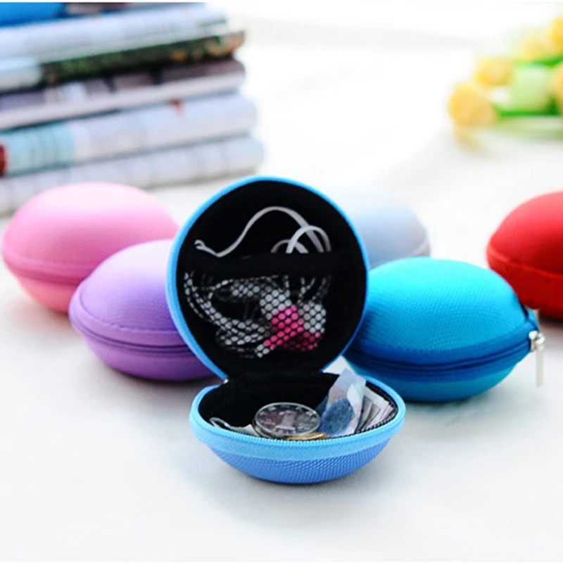 New Storage Bag For Earphone Headphone Earbuds Key Coin Hard Holder Box