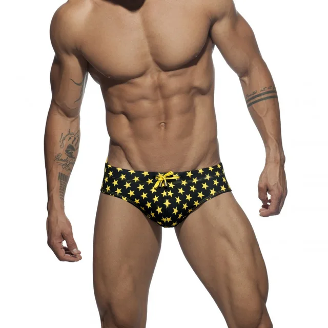 Best Offers Summer Male Swim Shorts 2018 Men's Sexy Low Waist Briefs Swimwear Pentagram Patchwork Without Pad Shorts Boxers Hot Sell C1987 Best Offers Summer Male Swim Shorts 2018 Men's Sexy Low Waist Briefs Swimwear Pentagram Patchwork Without Pad Shorts Boxers Hot Sell C1987