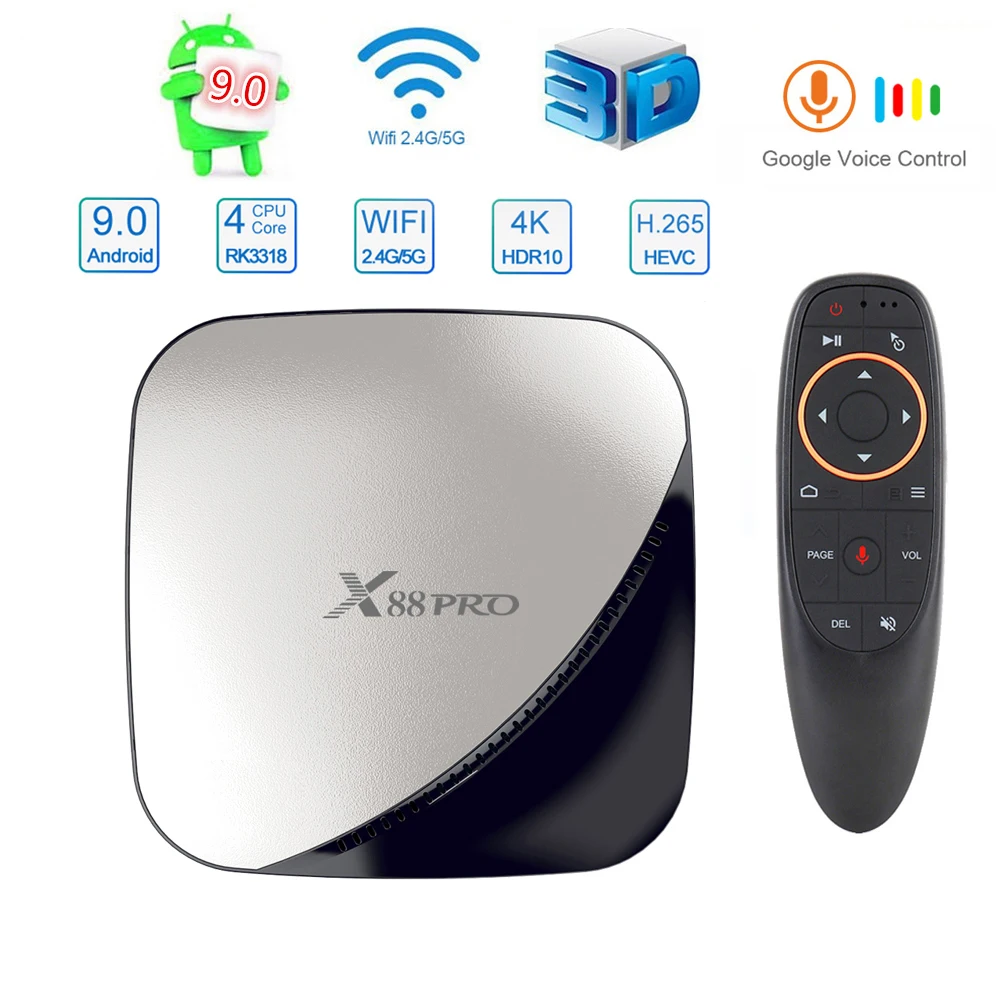 Google tv box android 9,0 H96 MAX Rockchip 4G 16 GB 32 GB 64 GB Android tv box 2,4/5,0G WiFi Bluetooth 4,0 4 K 3D iptv Android box