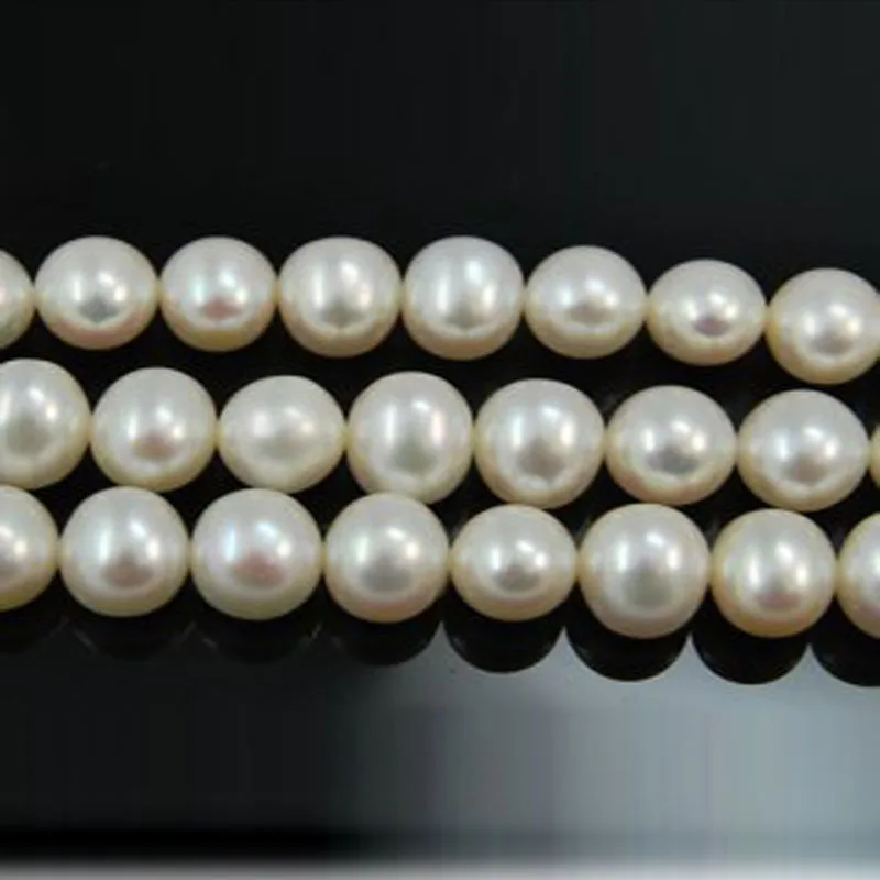 

16 inches AA+ 5-6mm Natural Round Freshwater Pearl Loose Strand