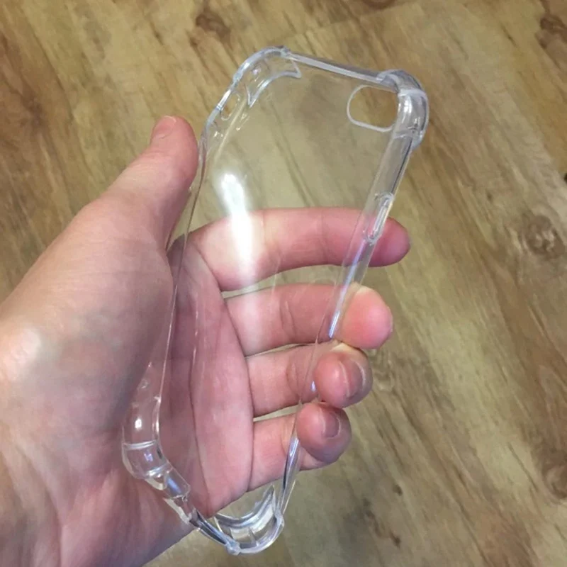 

Phone Case Cover Fit For iPhone 8 8Plus Phone Case For iPhone Clear Shockproof Soft Silicone Transparent Cases