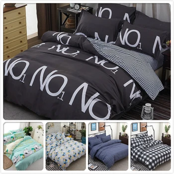 

Black White Stripe Soft Cotton Bedding Sets 3pcs/4pcs Kids Bed Linens Single Twin Queen King Size Duvet Cover 1.35m 1.5m 1.8m 2m