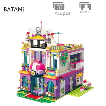 

Model building kits Compatible with city sets 452 pcs Bricks 4 minfigure toys