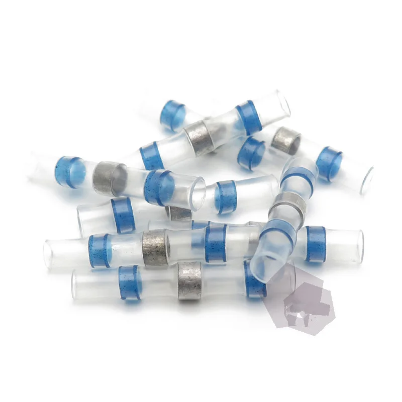 

100PCS Heat Shrink Butt Wire Connectors Waterproof Tinned Copper Solder Seal terminator Electrical Conector ferramenta