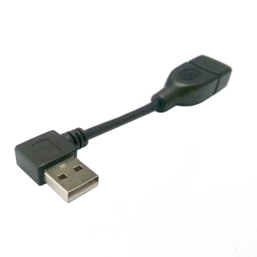 

480Mbps USB 2.0 right Angled 90 degree A type male - Female extension cable 20cm