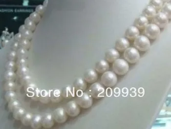 

Hot sale>@@ AS1929 8-9mm White Akoya Cultured Pearl Necklace33"