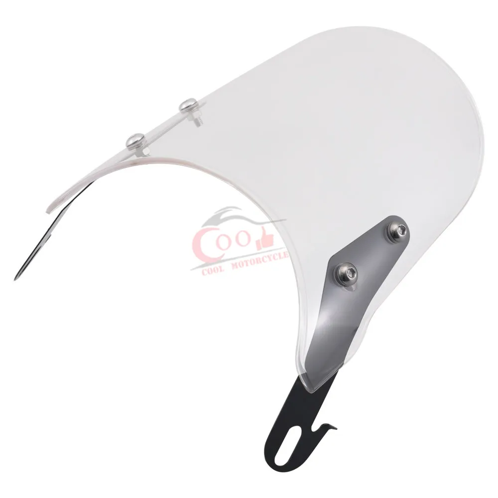 

5-7'' Adjustable Universal Front Headlight Fairing Windshield Windscreen Motorcycle Fits For Honda Yamaha Kawasaki Suzuki