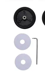 Premium Baby Stroller Replacement Rubber Wheels with Installation Tools (1pcs front)