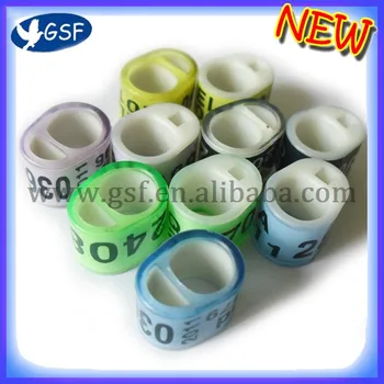 

Wholesale iComRing with material plastic personal information draw on the ring use for lovebird pet racing pigeon