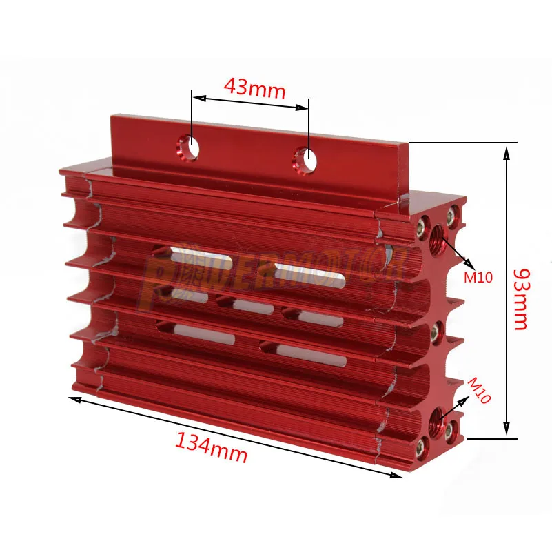 Мотоцикл масляный радиатор масляный комплект радиатора Алюминий сплава для LIFAN 110 125CC мини велосипед для езды по бездорожью, CRF масла покрытие для велосипеда Quad Мотоцикл