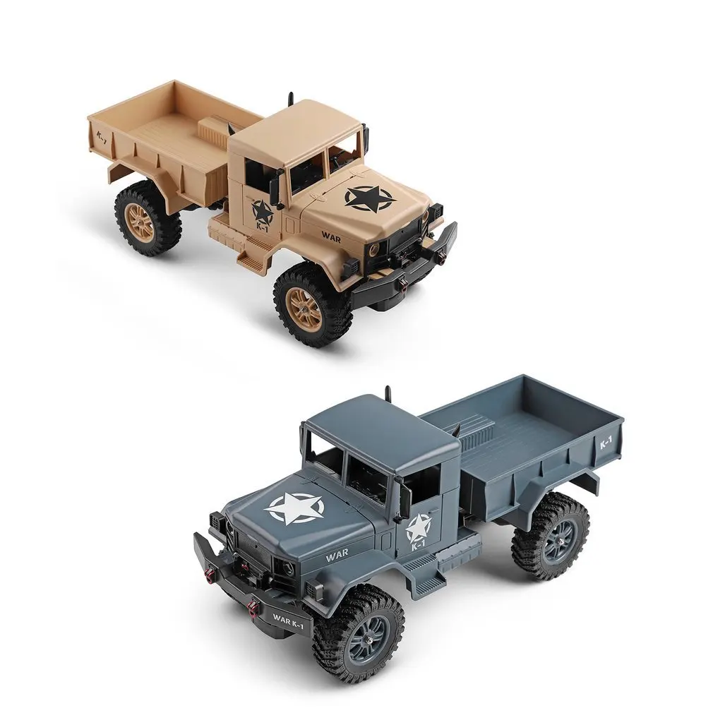 

124301 2.4Ghz 1/12 4WD Off-road RC Military Truck Vehicle RC Car Remote Control for Kids Children Toy Gift Present