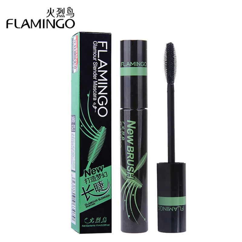 FLAMINGO Brand Curling and Thick waterproof Rimel Mascara Volume Make up Black Colossal Eyelash Mascara Cosmetics