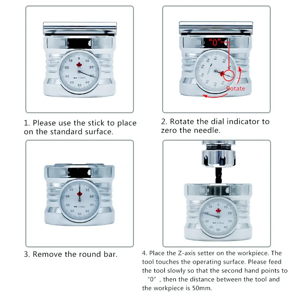 Z Axis Zero Setter с таблицей Zero Setting Gauge для гравировального станка с ЧПУ магнитный датчик нулевой настройки