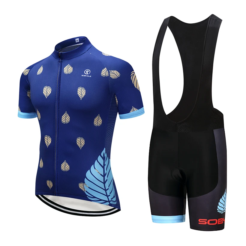 

2018 Original BLUE LEAF Cycling wear Bike jersey Ropa Ciclismo Quick Dry Mens Bicycle clothing short sleeves Cycling Jersey