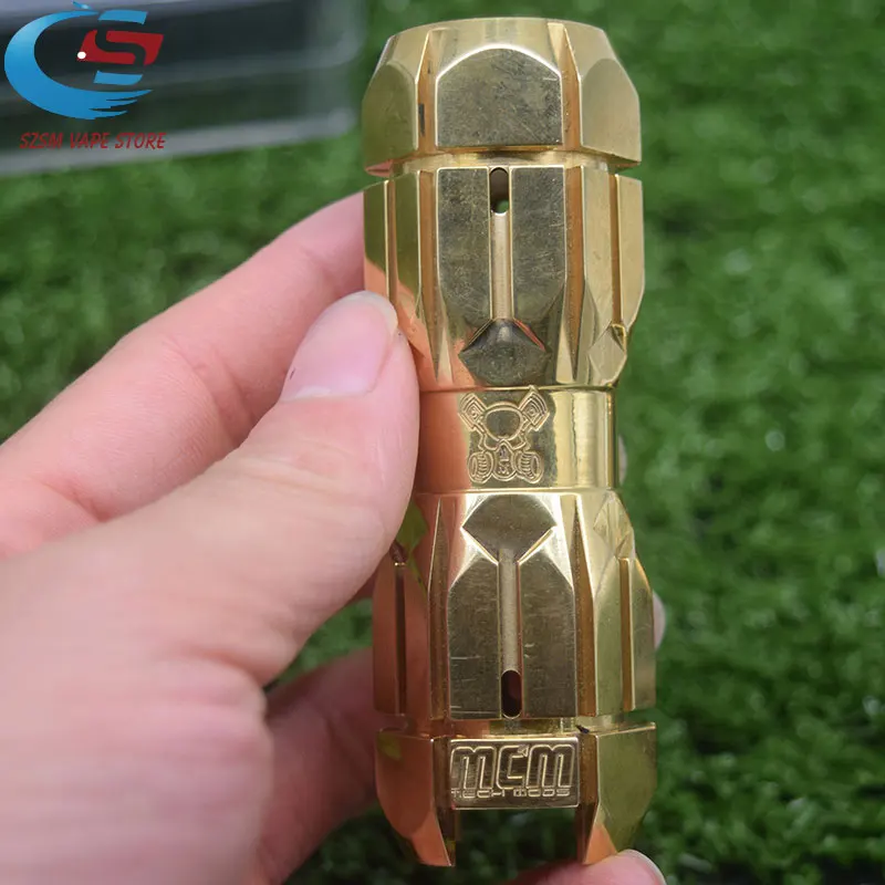 

Electronic Cigarettes mcmmoos mod double 18650 20700 21700 25mm brass Mechanical Mod Vape mod VS Kennedy Vindicator mod kits