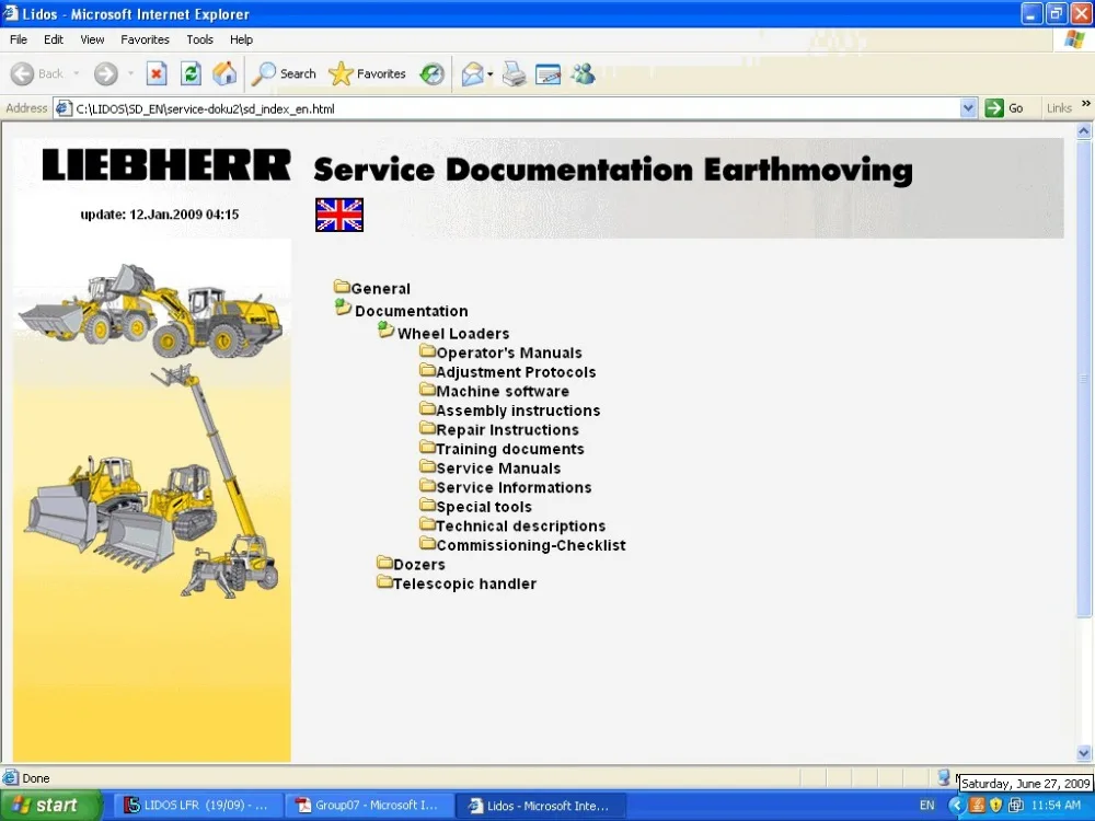 US $180.00 Liebherr Lidos 2021 Repair Offline French Spain Italian Russian Germany English LanguageUSB HDD 160GB