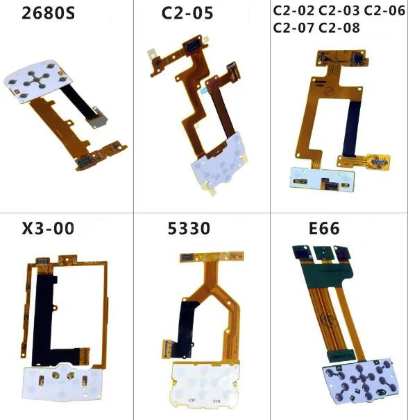Для Nokia 2680S C2-05 C2-02/03/07 08X3 5330 E66 клавиатура Функция ключи слайд гибкий кабель |