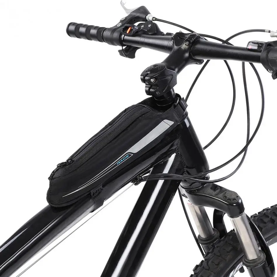 Bicycle Cycling Top Tube Bags Mountain Road Bike Front Beam Storage Pouch Jacquard Mini Streamlined Bicycle Bag