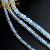 Création de perles rondelles en opale blanche pour la fabrication de bijoux, 15.5 pouces, 6/8/10mm, perles d'espacement, Diy ► Photo 2/4