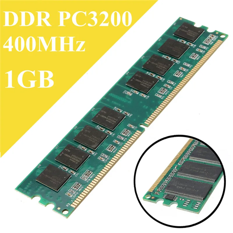 2 Гб(2x1 ГБ) DDR ram 400 МГц PC3200 No-Ecc оперативная память DIMM 184-pin SD ram Настольный ПК совместим с AMD 333/266 МГц