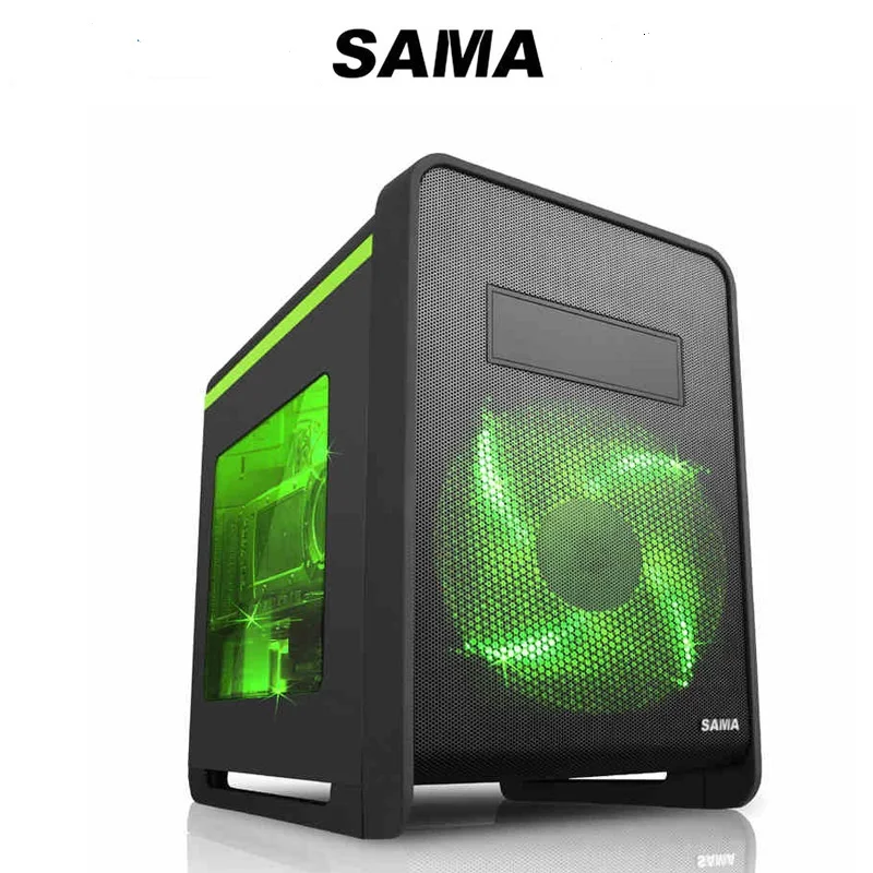 

SAMA carbon matx computer case special small plate double layer 340 graphics card 280 water