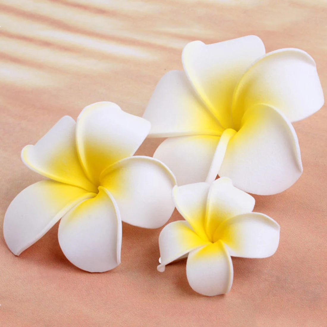 Plumeria Flower Hairpin Bohemian Frangipani Hair Clip Bridal Hair Pins Bohemia Seaside Beach Accessories Gift For Girl Seaside