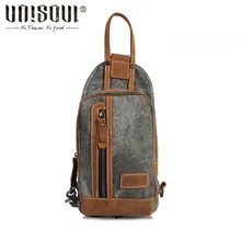 UNISOUL Vintage Crossbody bag of Men Casual Stone 2016 New Outdour Shoulder bag high quality Packet Canvas Women’s Chest Pack