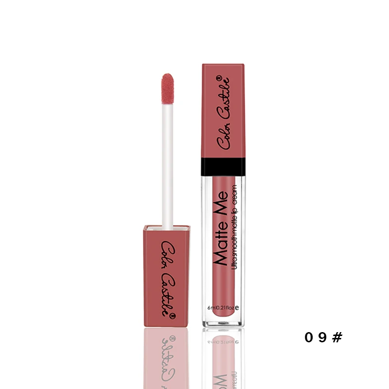

COLOR CASTLE Velvet Matte Long Lasting Lip Gloss Nude Waterproof Liquid Lip Stick Sexy Color Cosmetics For Women Girl