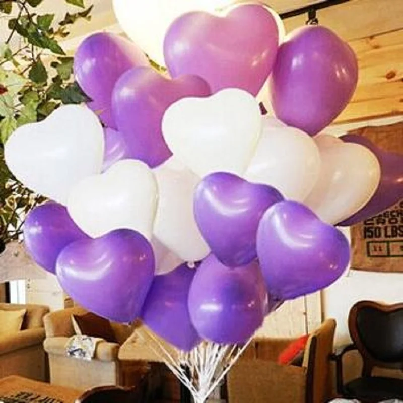 

10inch 1.5g 100pcs Latex Heart Shape balloons Birthday Wedding Balloons Party Decorations Globos cumpleanos infantiles