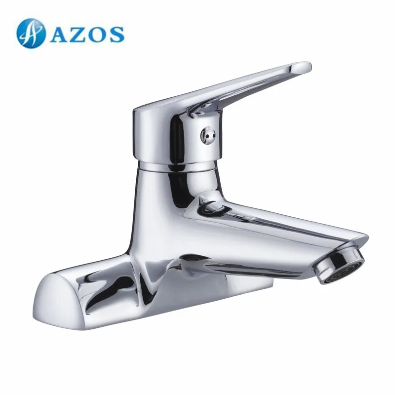 AZOS Bathroom Basin Tap 2 Holes Brass Chrome Polish Bathroom