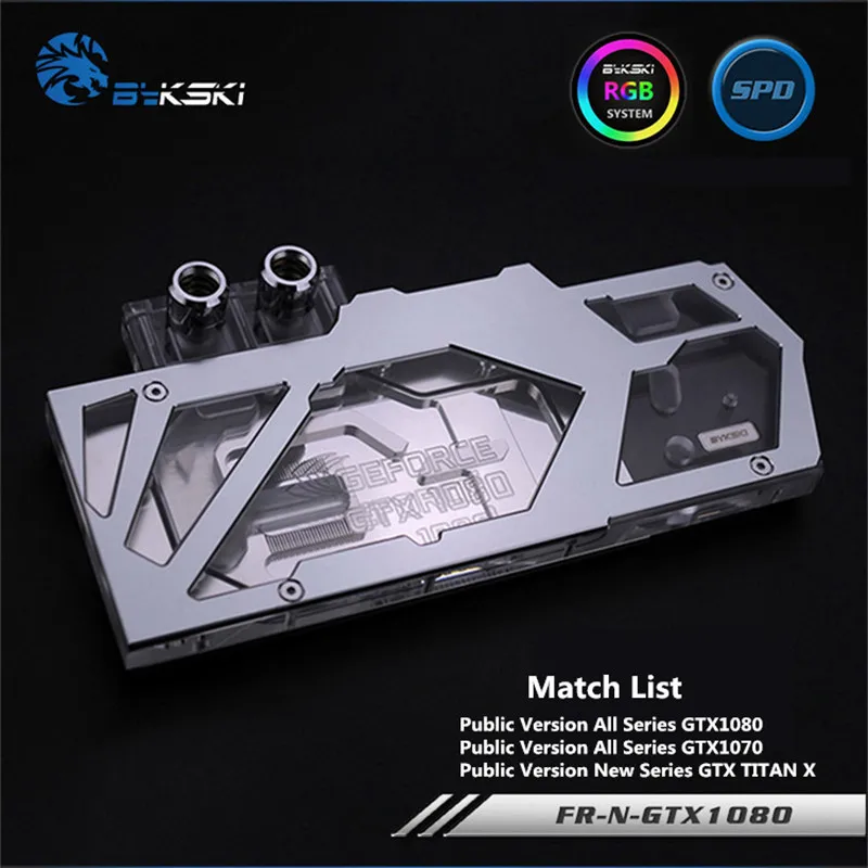 Bykski полный охват GPU водный блок для публичной версии GTX1080 GTX1070 Новый TITAN X
