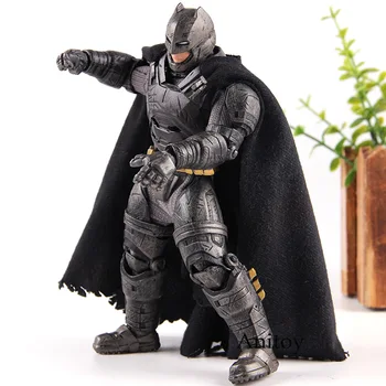 

Batman V Superman: Dawn of Justice Batman Armored MEZCO One 12 Action Figure PVC Collection Model Boys Toys with Lighting Eyes