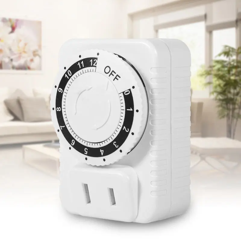 Programmable Timer Plug Mechanical Self Timer Controller 10A Outlet