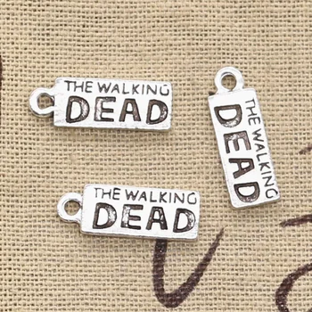

8pcs Charms The Walking Dead 21x7mm Antique Making Pendant fit,Vintage Tibetan Silver color,DIY Handmade Jewelry