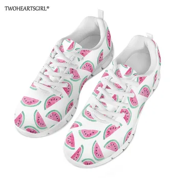 

Twoheartsgirl Women Sneakers Watermelon Print Girls Casual Walking Shoes Nursing Flats Student Shoes Zapatos Tenis Feminino