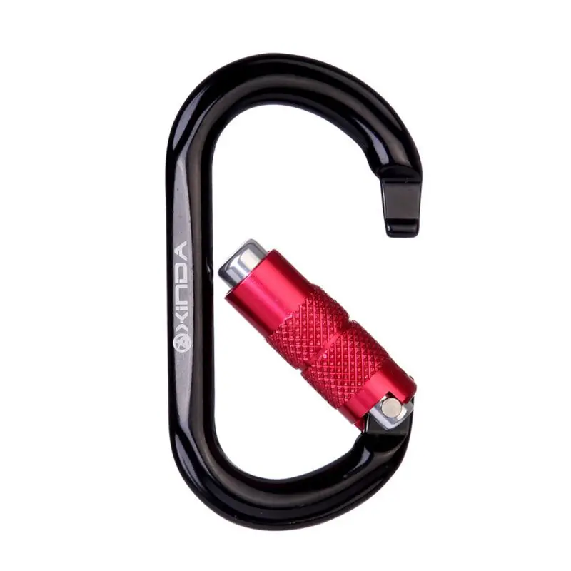 

Outdoor Tension 25KN Professional Outdoor Climbing Carabiner D shape Automatic Lock Carabiner Mountaineering Buckle Hooks