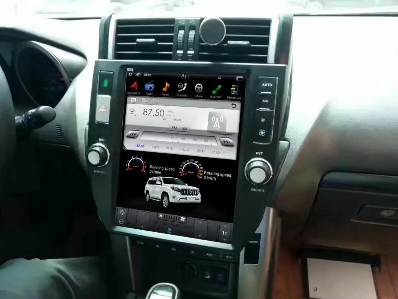 12,1 дюймов tesla стиль автомобильный dvd-плеер для TOYOTA PRADO LC150 PRADO 150- с системой android 7,12 четырехъядерный 2G ram 32G rom