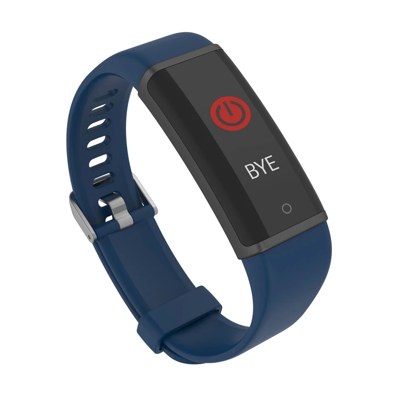Lenovo HX03F Смарт-часы Смарт-браслет цветной с высоким разрешением TFT экран Bluetooth 4,2 монитор сердечного ритма во время сна pk mi band 3 - Color: Blue