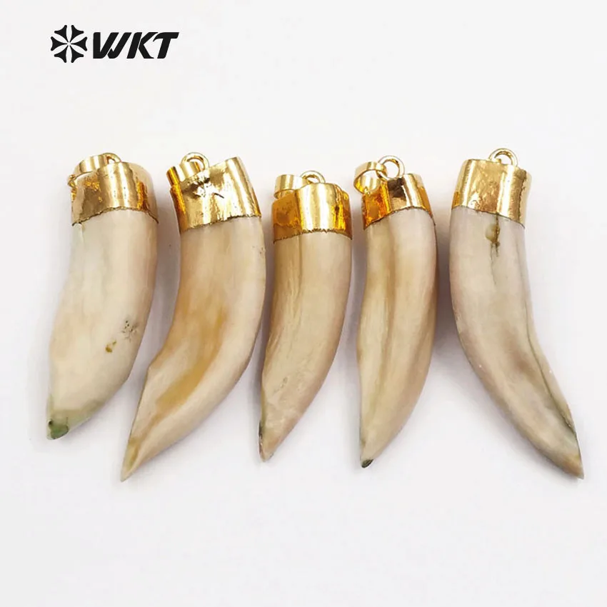 WT P241 WKT оптовая продажа оригинальная Волчья подвеска в форме зуба с крышка