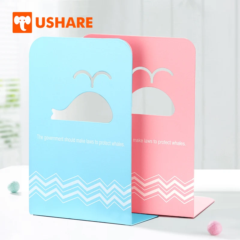USHARE 2 шт полый Дельфин книжный держатель милые декоративные концы для книг полки