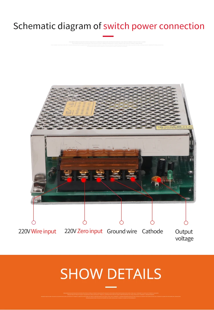 12v импульсный источник питания s-75-12v6.25a Вход ac 220V 110V Выход dc 12v6. 25a