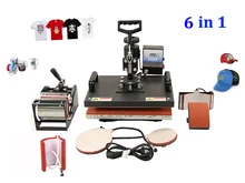 DHL free dhl free Multifunctional Sublimation Heat Press Machine 6 in 1 for Cap Mug Plates T-shirts Printing