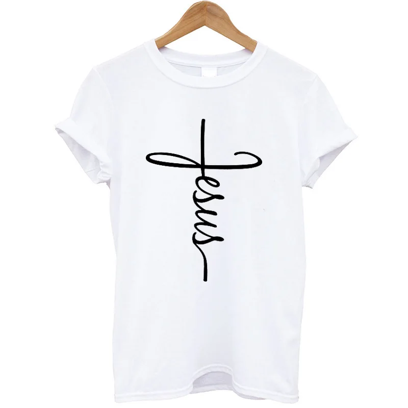 100% القطن T قميص الإيمان النساء قصيرة الأكمام س الرقبة مضحك الصيف قمم فضفاضة تناسب المرأة الملابس المسيحي عارضة المحملة قميص فام 100% القطن T قميص الإيمان النساء قصيرة الأكمام س الرقبة مضحك الصيف قمم فضفاضة تناسب المرأة الملابس المسيحي عارضة المحملة قميص فام