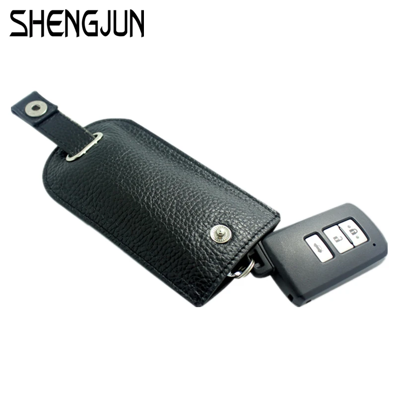  High Quality Cow Leather Key Wallet Auto Car Keys Cases Men Real Leather Hasp Key Holder Women Housekeeper Key Pouch Bag YSB-019 