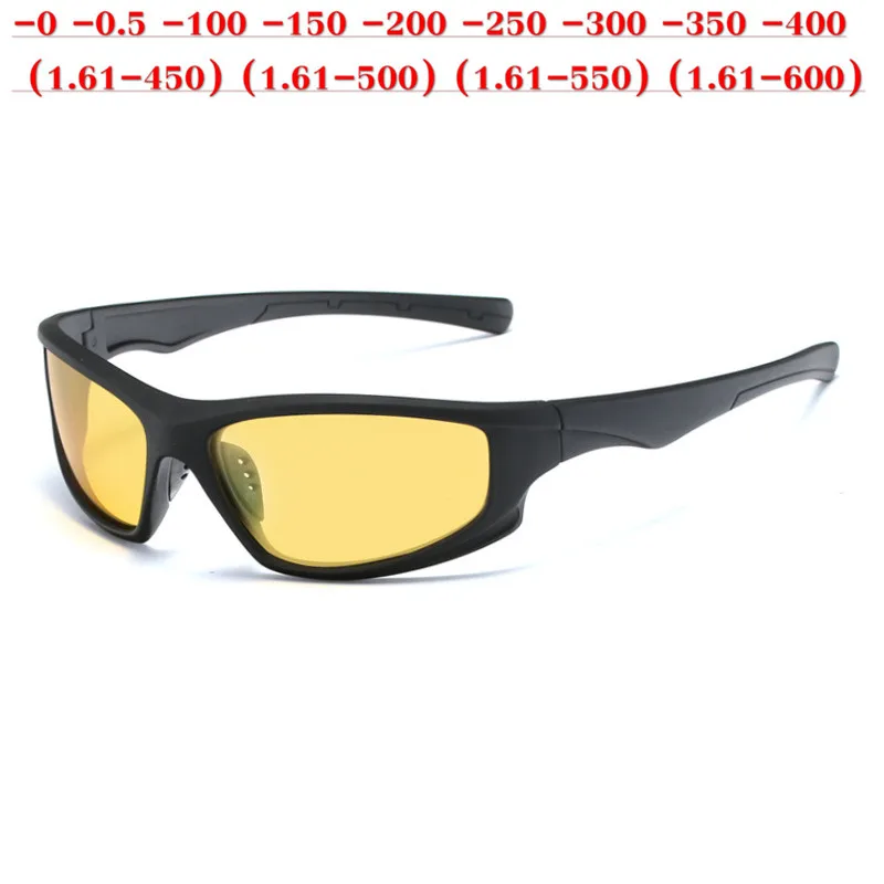 На заказ близорукость минус рецепт поляризованные линзы дизайнерская оптика поляризационные солнцезащитные очки для мужчин зеркало для вождения солнцезащитные очки NX - Цвет линз: Night vision-0